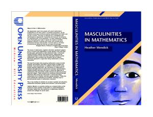 Masculinities in mathematics