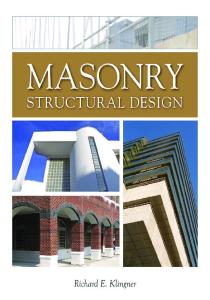 Masonry Structural Design