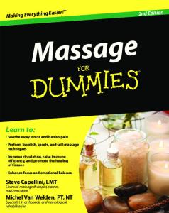 Massage For Dummies, Second Edition