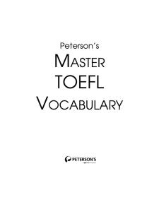 Master TOEFL Vocabulary