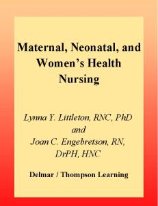 Maternal, Neonatal, and Women's Health Nursing (Maternal, Neonatal, & Women's Health Nursing)
