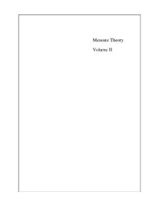 Measure Theory Vol.2