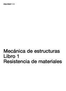 Mecánica de estructuras I: Resistencia de materiales