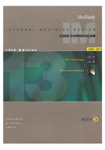 Medstudy The 13th Edition Internal Medicine Core Curriculum - Book 3