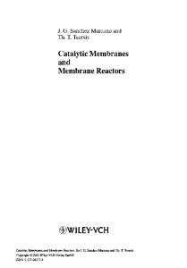 Membrane technology in the chemical industry