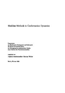 Meshless Methods in Conformation Dynamics