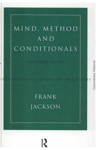 Mind, Method and Conditionals: Selected Essays (International Library of Philosophy)
