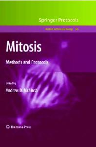 Mitosis Methods and Protocols