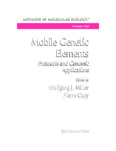 Mobile Genetic Elements - Protocols and Genomic Applications