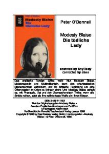 Modesty Blaise. Die tödliche Lady