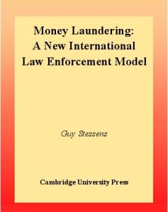 Money Laundering: A New International Law Enforcement Model (Cambridge Studies in International and Comparative Law)