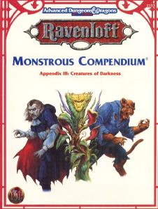 Monstrous Compendium Appendix III: Creatures of Darkness (Advanced Dungeons & Dragons, 2nd Edition, Ravenloft Accessory 2153)