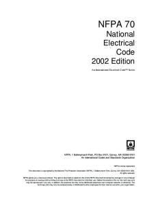 National Electrical Code 2002
