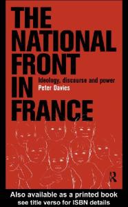 National Front in France: Ideology, Discourse and Power