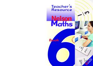 Nelson Maths Teacher's Resource: Sixth year of school