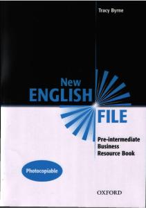 New English File: Business Resource Book Pre-intermediate level