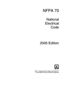 NFPA 70 - (NEC - National Electrical Code)