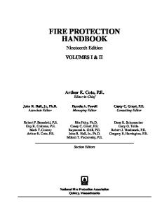 NFPA Fire Protection Handbook-2003