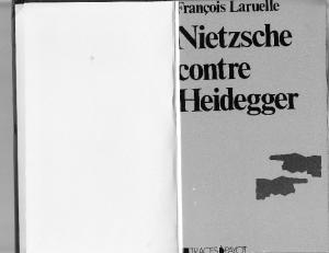 Nietzsche contre Heidegger