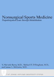 Nonsurgical sports medicine: preparticipation exam through rehabilitation