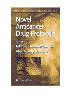 Novel Anticancer Drug Protocols (Methods in Molecular Medicine)