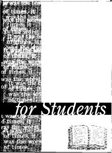 Novels for Students Volume 1