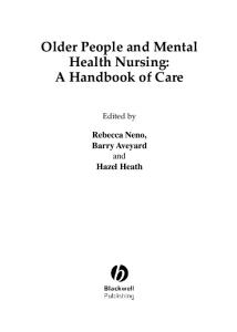 Older People and Mental Health Nursing: A Handbook of Care
