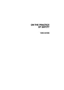 On the Practice of Safety, Third Edition