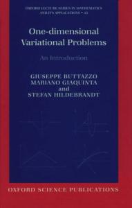 One-dimensional variational problems: An introduction