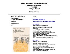 Para una ética de la liberación latinoamericana - Tomo II
