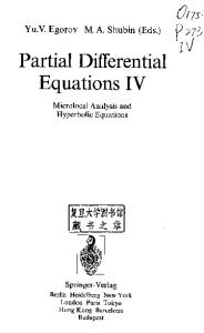 Partial Differential Equations IV