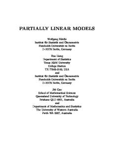 Partially linear models