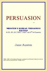 Persuasion (Webster's Korean Thesaurus Edition)