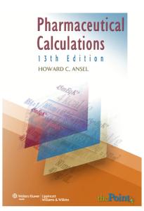 Pharmaceutical Calculations, 13th Edition