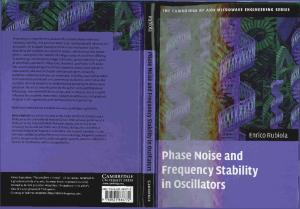 Phase Noise and Frequency Stability in Oscillators (The Cambridge RF and Microwave Engineering Series)