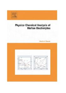 Physico-Chemical Analysis MOLTENELECTROLYTES