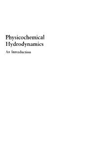 Physicochemical hydrodynamics: an introduction