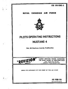 Pilots Operating Instructions: Mustang 4