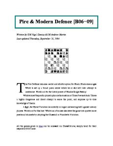 Pirc & Modern Defence B06-B09