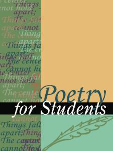 Poetry for Students, vol 10