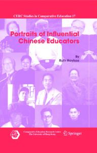 Portraits of Influential Chinese Educators (Cerc Studies in Comparative Education)