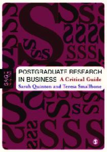 Postgraduate Research in Business: A Critical Guide