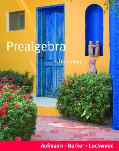 Prealgebra , Fifth Edition