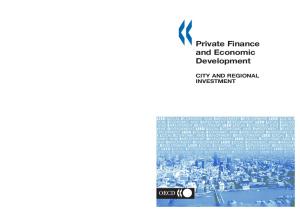 Private Finance And Economic Development: City And Regional Investment (Local Economic and Employment Development)