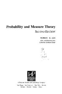 Probability & Measure Theory, Second Edition
