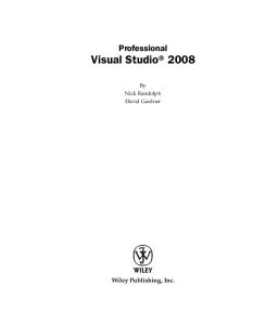 Professional Visual Studio 2008