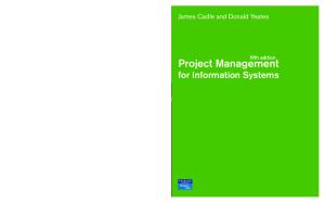 Project Management for Information Systems (5th Edition)