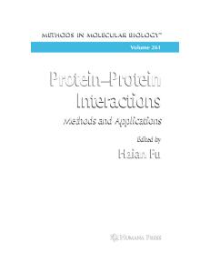 Protein Protein Interactions