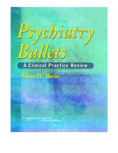 Psychiatry Bullets