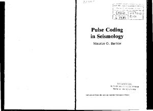 Pulse Coding in Seismology